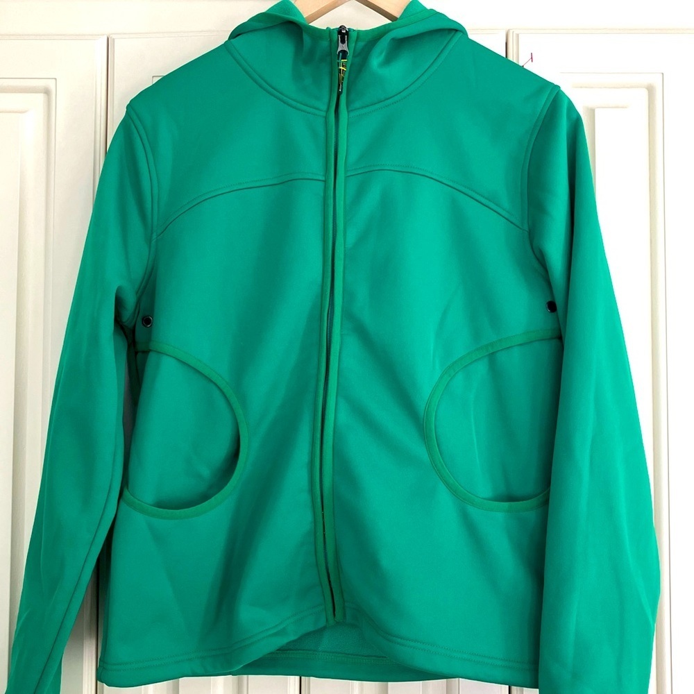 Burton Green Zip Up Hooded Sweatshirt Jacket Size‎ Large